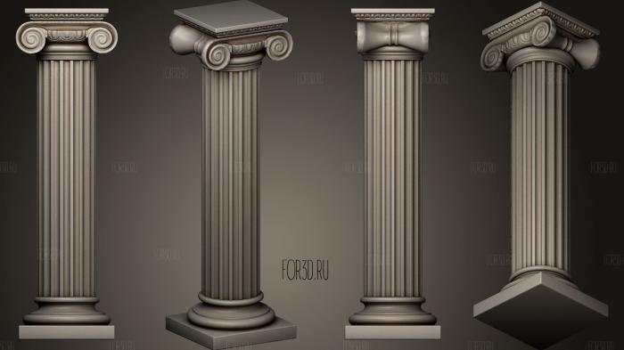 Columns Collection9 stl model for CNC